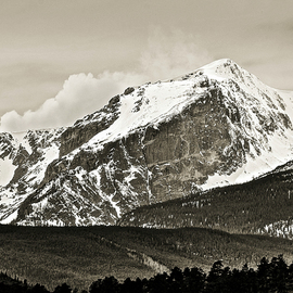 Dennis Gorzelsky: 'Immovable', 2015 Digital Photograph, Landscape. Artist Description: On a visit to the Rockies in Colorado, I stood in awe of this magnificent mountain. ...