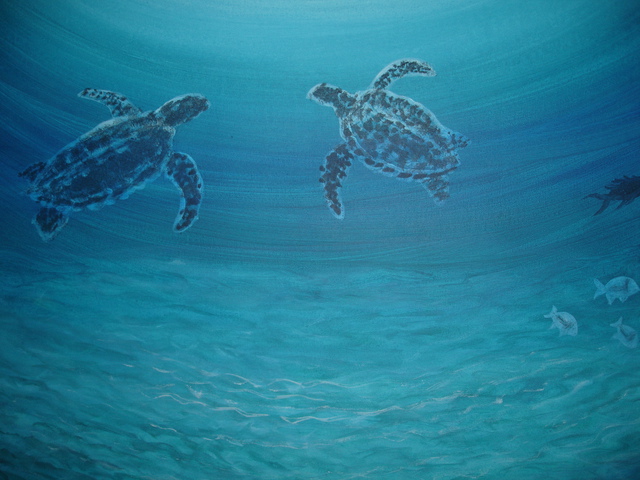 Artist Denise Seyhun. 'Sea Turtles' Artwork Image, Created in 2015, Original Other. #art #artist