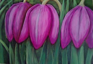 Denise Seyhun: 'fritillarias', 2017 Oil Painting, Floral. Flowers, flores, floral, fritillarias...