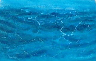 Denise Seyhun: 'ripples', 2017 Oil Painting, Sea Life. seascape, ripples, windy, waves, water reflections...
