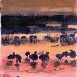 Birds In Sunset, Deborah Paige Jackson