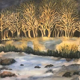 Trees Against The Night Sky, Deborah Paige Jackson