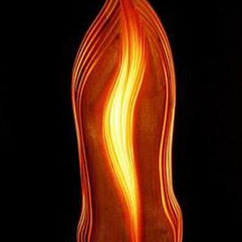 Dermot O'brien: 'Grace', 1999 Mixed Media Sculpture, Abstract. Artist Description: This piece is red alder containing two light sources...