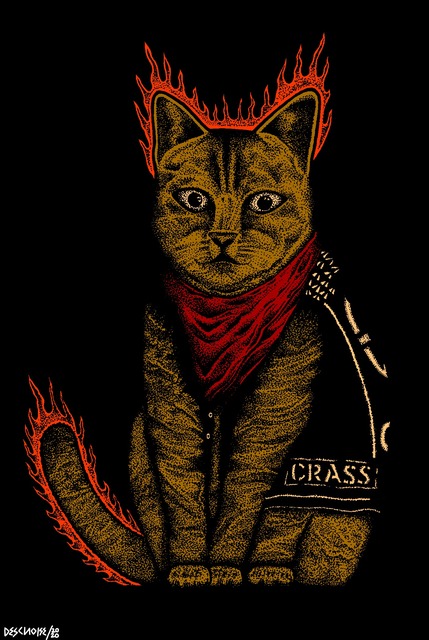 Artist Descnoise Art. 'Riot Cats' Artwork Image, Created in 2020, Original Illustration. #art #artist