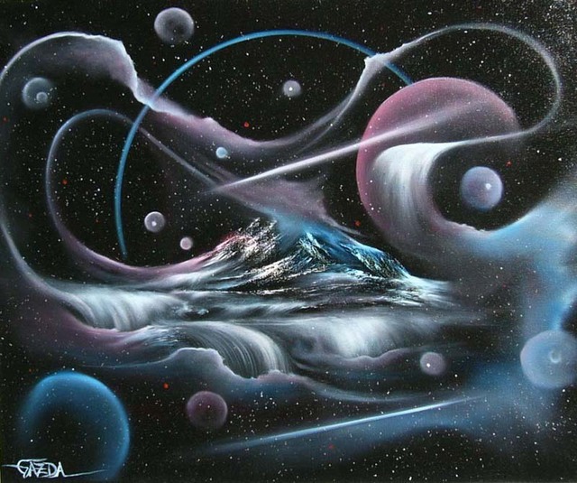 David Gazda  'Celestial Mountain', created in 2010, Original Painting Oil.