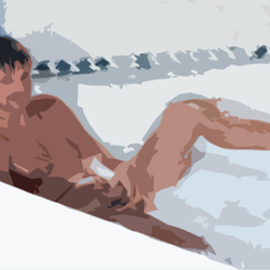 Bathing Male By Carry Eileen