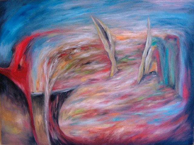 Dilek Degerli  'Landscape', created in 2010, Original Painting Oil.