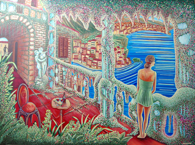 James Dinverno  'Amore Terrazza', created in 2010, Original Painting Acrylic.