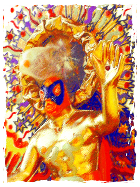 Artist James Dinverno. 'Paraguas' Artwork Image, Created in 2000, Original Painting Acrylic. #art #artist