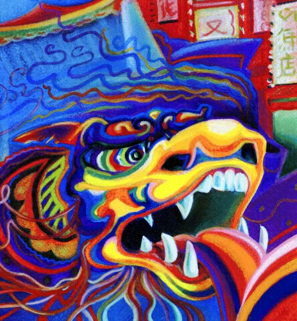 Artist James Dinverno. 'Yang' Artwork Image, Created in 1998, Original Painting Acrylic. #art #artist