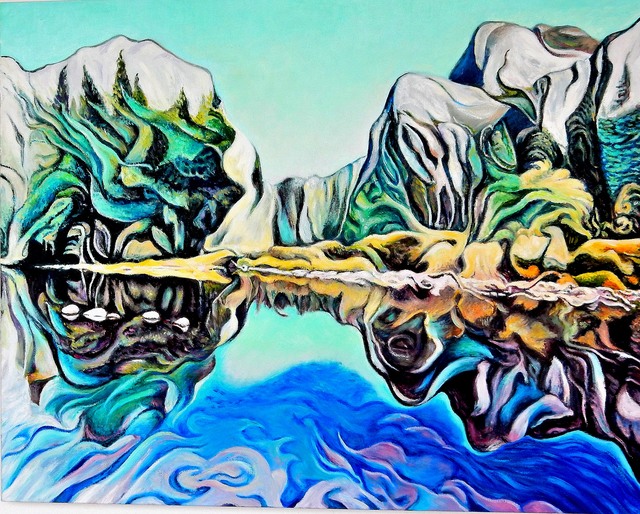 Dmitri Ivnitski  'Yosemite Valley', created in 2018, Original Painting Oil.