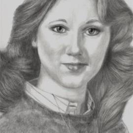 Dorothy Nuckolls: 'close up of Macky portrait', 2002 Pencil Drawing, Portrait. 