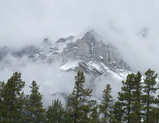 David Bechtol: 'Cascade in the clouds', 2008 Color Photograph, Landscape.  Cloudy day in the Canadian Rockies. Nikon D70. ...