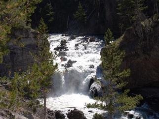 David Bechtol: 'Firehole Falls', 2005 Color Photograph, Landscape. Yellowstone National Park offers an incredible number of photographic opportunities. This is but one more that found its way into my viewfinder.Sony F828 Digital Camera. Size refers to exhibition size....