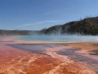 David Bechtol: 'Grand Prismatic Spring', 2005 Color Photograph, Landscape. Another from Yellowstone. Sony F828 8MP Digital Camera. RAW format....