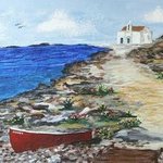 Seashore in Greece By Deborah Leyva