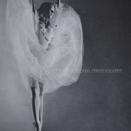 Dmitry Savchenko Artwork Flying Angel Limited Edition, 2015 Black and White Photograph, Dance
