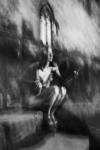 Artist Dmitry Savchenko. 'Rainy Morning Barcelona  Limited Edition' Artwork Image, Created in 2015, Original Photography Black and White. #art #artist