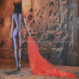 Dmitry Savchenko: ' Night  Barcelona  Limited Edition', 2015 Color Photograph, nudes. Artist Description:  Artwork from the series  Barcelona A natural photo made with the special photography technique . Not Photoshop, not collage and etc. Created with natural light from the night lanterns and lamps + flash lighting. The year since creation - 2015. The Gothic Quarter. BarcelonaLimited edition 3/ 100, printed on canvas, ...