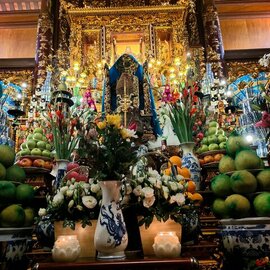 Tran Nhat Quoc: 'altar in the ancient temple', 2017 Photography, Buddhism. Artist Description: the altar in the ancient temple...