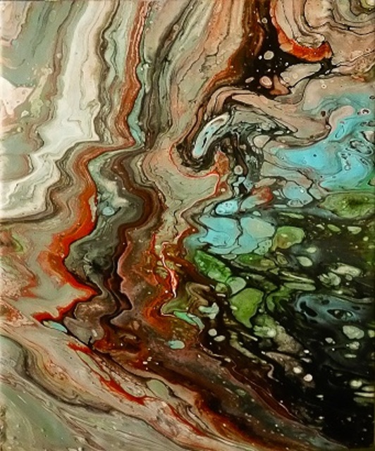 Dolf Derovira  'Seafoam', created in 2018, Original Painting Acrylic.