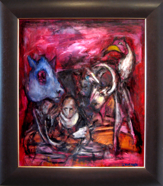Domingo Garcia  'Entre Nous', created in 2010, Original Painting Oil.