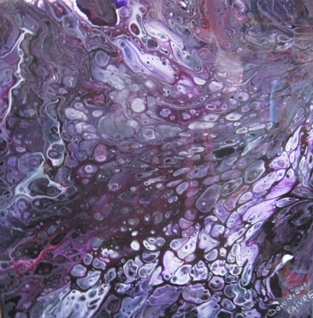 Dominique Faivre  'Purple Rain', created in 2020, Original Painting Other.