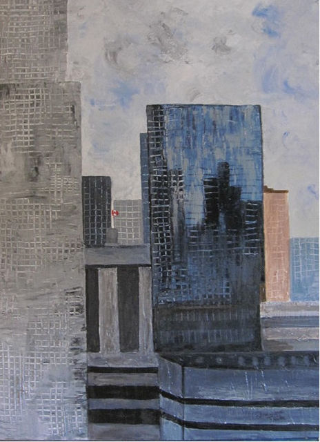 Dominique Faivre  'Toronto Sky', created in 2020, Original Painting Other.
