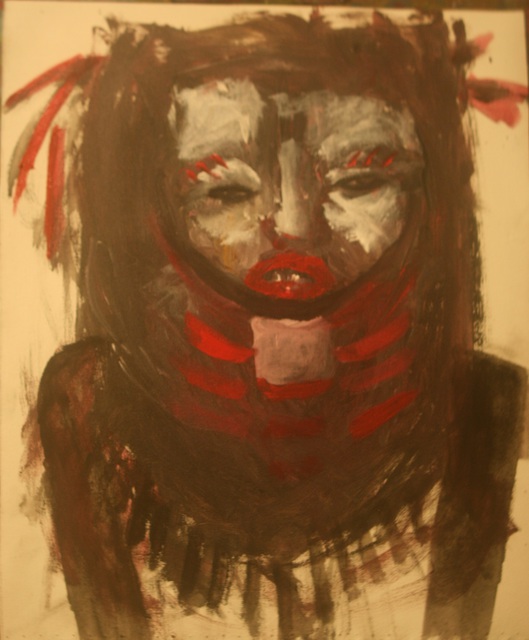 D. R. Redner  'OMOBOYU', created in 2013, Original Painting Acrylic.