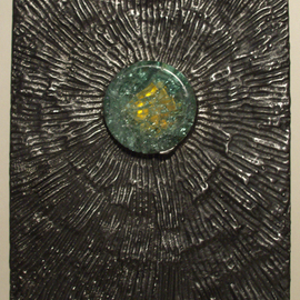 Don Dougan: 'THROUGH A GLASS DARKLY', 2010 Mixed Media Sculpture, Abstract Figurative. Artist Description: cast iron, embedded glass, illumination ...