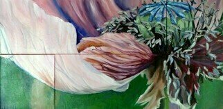 Donna Gallant: 'glimpse', 2017 Oil Painting, Floral. This piece is part of a large series called Close UP. ...