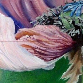Donna Gallant: 'glimpse', 2017 Oil Painting, Floral. Artist Description: This piece is part of a large series called Close UP. ...