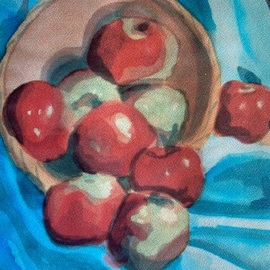 lovely red apples  By Donna Gallant