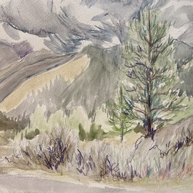 sketch at bob creek  By Donna Gallant