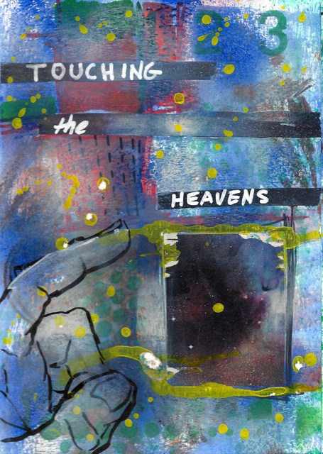 Artist Donna Gallant. 'Touching The Heavens' Artwork Image, Created in 2017, Original Collage. #art #artist