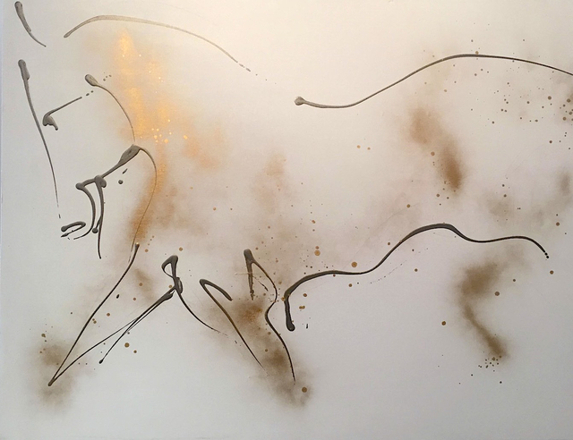 Donna Bernstein  'Inspiration', created in 2019, Original Painting Ink.