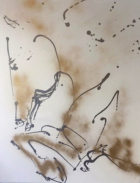 Artist Donna Bernstein. 'Jumper Ii' Artwork Image, Created in 2019, Original Painting Ink. #art #artist