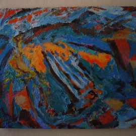 Kathy Donofrio: 'Sleeping Giant Dreaming', 2006 Acrylic Painting, Abstract Landscape. Artist Description:     This is an acrylic abstract painting inspired by the landscape of Kauai.   ...