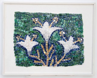 Jerry Reynolds: 'Lilies', 2011 Mosaic, Religious.    Mosaics are all one of a kind hand made to order. Each mosaic is an authentic piece of art unique to itself. No two mosaics are ever alike.    ...