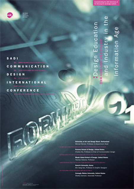 Donald Tarallo  'Forward Poster', created in 2005, Original Graphic Design.