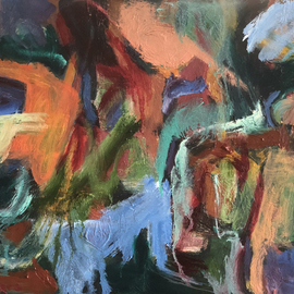 Bob Dornberg: 'abstract sz1', 2020 Oil Painting, Abstract. Artist Description: ABSTRACT...