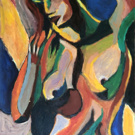 Bob Dornberg: 'chrome', 2021 Oil Painting, Abstract. Artist Description:  LADY SHINES...
