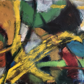 Bob Dornberg: 'flight', 2020 Oil Painting, Abstract. Artist Description: COLOR SHAPES IN MOVEMENT...