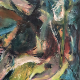 Bob Dornberg: 'heavy wind', 2020 Oil Painting, Abstract. Artist Description: sailing in heavy wind...