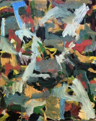 Bob Dornberg: 'snoqual', 2021 Oil Painting, Abstract. SHAPES IN THE PASS...