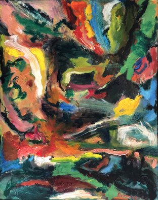Bob Dornberg: 'tl9 capsize', 2021 Oil Painting, Abstract. UPSIDE DOWN ...