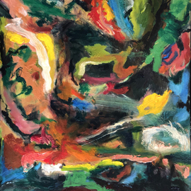 Bob Dornberg: 'tl9 capsize', 2021 Oil Painting, Abstract. Artist Description: UPSIDE DOWN ...