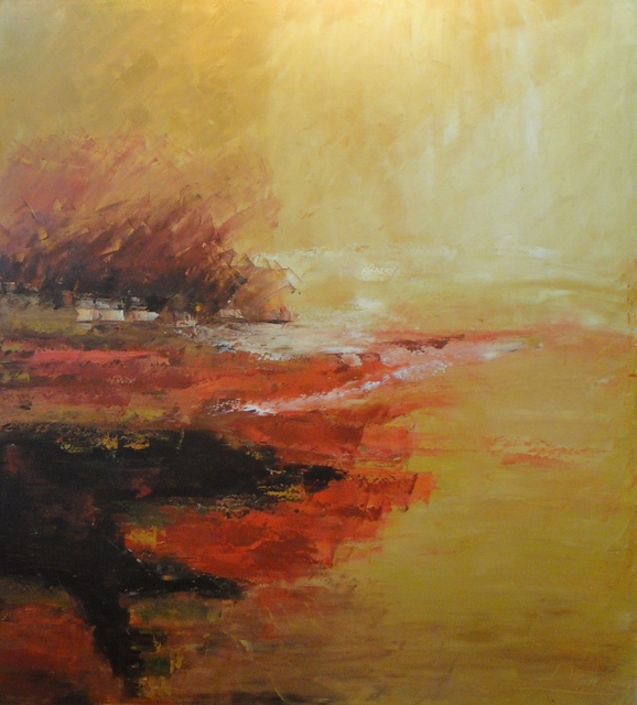 Halima Doua  'Sans Titre', created in 2012, Original Painting Oil.