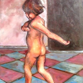 Little Nude Boy Dancing By Dorothy Siclare