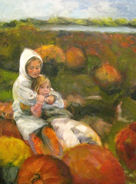 Dorothy Siclare  'Pumpkin Patch', created in 2011, Original Painting Oil.